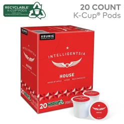 Intelligentsia House Coffee Keurig® K-Cup® Pods, Light Roast, 20/Box (5000371868)