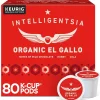 Intelligentsia Organic El Gallo Coffee, Keurig K-Cup Pod, Light Roast, 20/Box, 4 Boxes/Carton (5000371867CT)