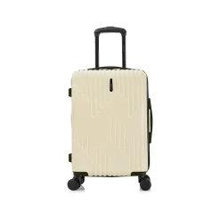 InUSA Drip 20" Hardside Carry-On Suitcase, 4-Wheeled Spinner, Sand (IUDRI00S-SAN)