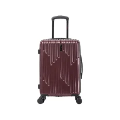 InUSA Drip 20" Hardside Carry-On Suitcase, 4-Wheeled Spinner, Wine (IUDRI00S-WIN)