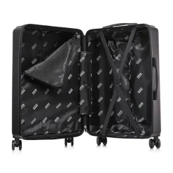 InUSA Drip Hardside Spinner Luggage Set, Black (IUDRISML-BLK)