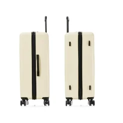 InUSA Drip Hardside Spinner Luggage Set, Sand (IUDRISML-SAN)