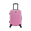 InUSA Endurance 20" Hardside Carry-On Suitcase, 4-Wheeled Spinner, Pink (IUEND00S-PNK)