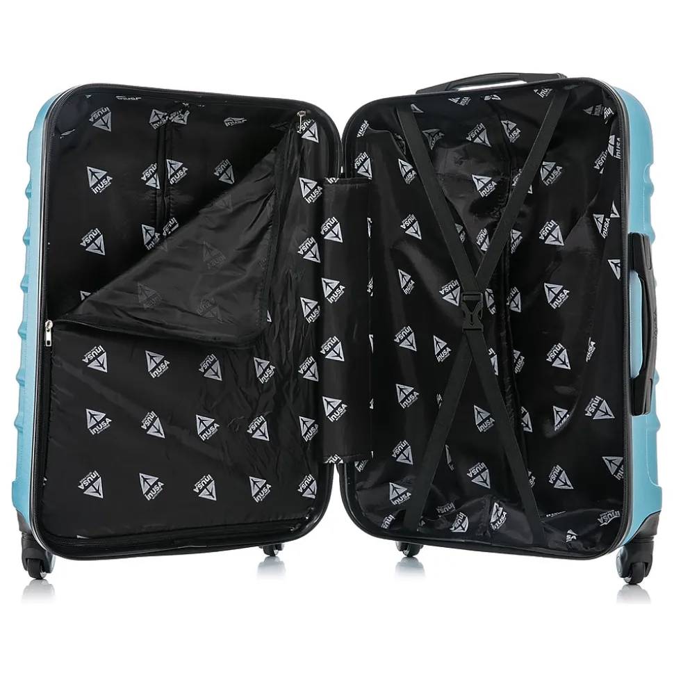 InUSA Endurance 3-Piece Hardside Spinner Luggage Set, Teal (IUENDSML-TEA)