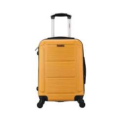 InUSA Pilot 20" Hardside Carry-On Suitcase, 4-Wheeled Spinner, Mustard (IUPIL00S-MUS)