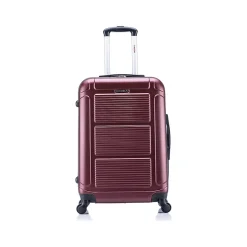 InUSA Pilot 3-Piece Hardside Spinner Luggage Set, Wine (IUPILSML-WIN)