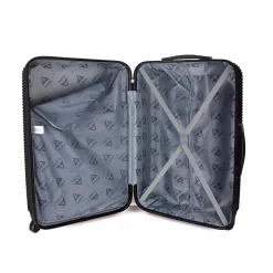 InUSA Royal 4-Piece Hardside Spinner Luggage Set, Black (IUROYSMLXL-BLK)