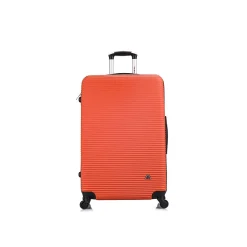 InUSA Royal 3-Piece Hardside Spinner Luggage Set, Orange (IUROYSML-ORG)