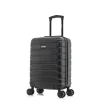 InUSA Trend 20" Hardside Carry-On Suitcase, 4-Wheeled Spinner, Black (IUTRE00S-BLK)