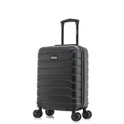 InUSA Trend 20" Hardside Carry-On Suitcase, 4-Wheeled Spinner, Black (IUTRE00S-BLK)