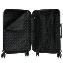 InUSA Trend 3-Piece Hardside Spinner Luggage Set, White (IUTRESML-WHI)