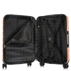InUSA Trend 2-Piece Hardside Spinner Luggage Set, Orange (IUTRE0SM-ORA)