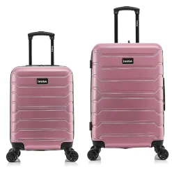 InUSA Trend 2-Piece Hardside Spinner Luggage Set, Rose Gold (IUTRE0SM-ROS)