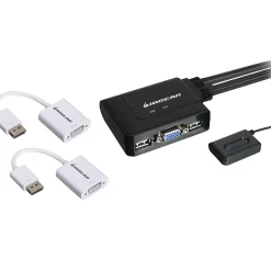 Iogear 2-Port Managed Switch (GCS22DPKIT)