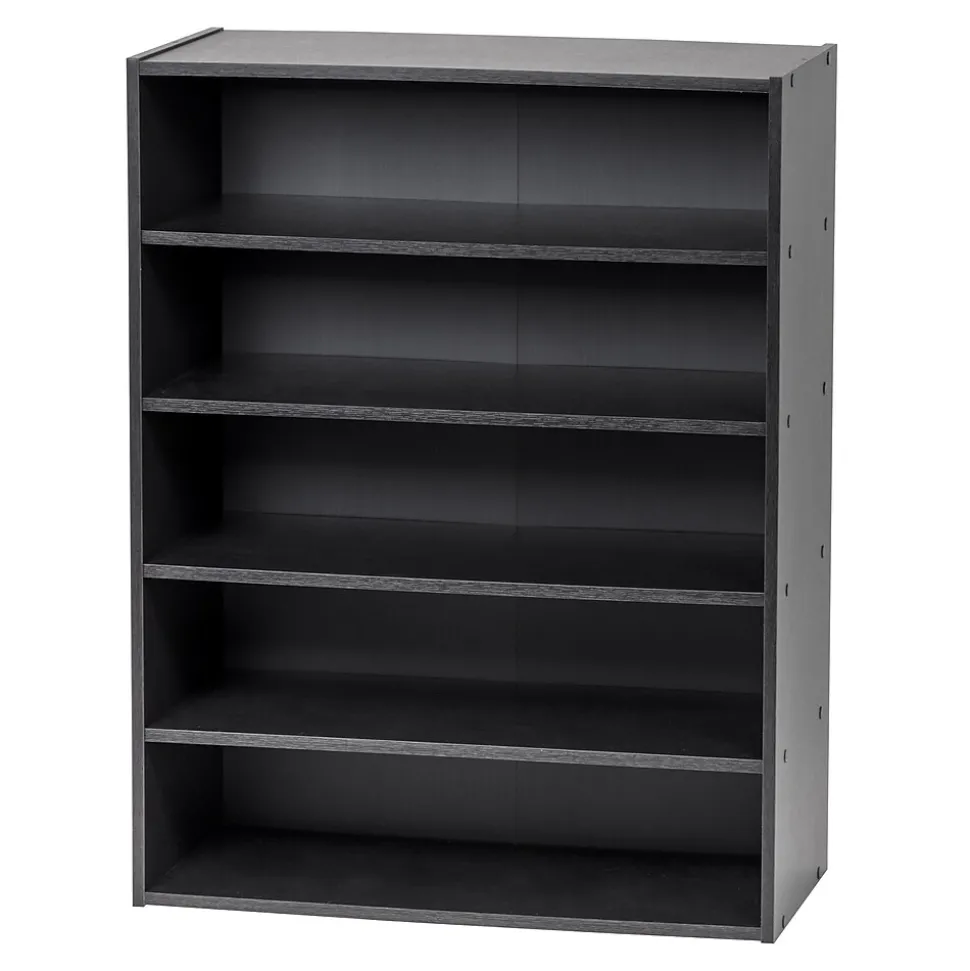 Iris 31.51" 5-Shelf Bookcase, Black (596985)