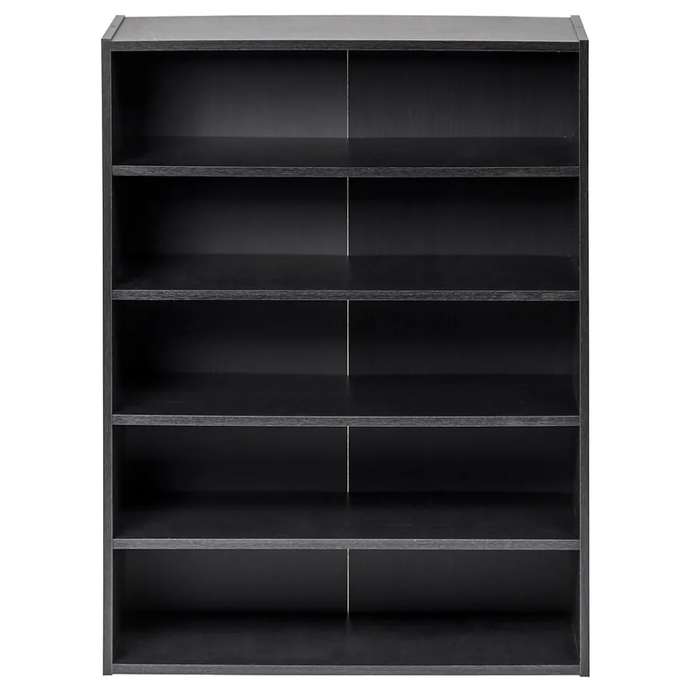 Iris 31.51" 5-Shelf Bookcase, Black (596985)