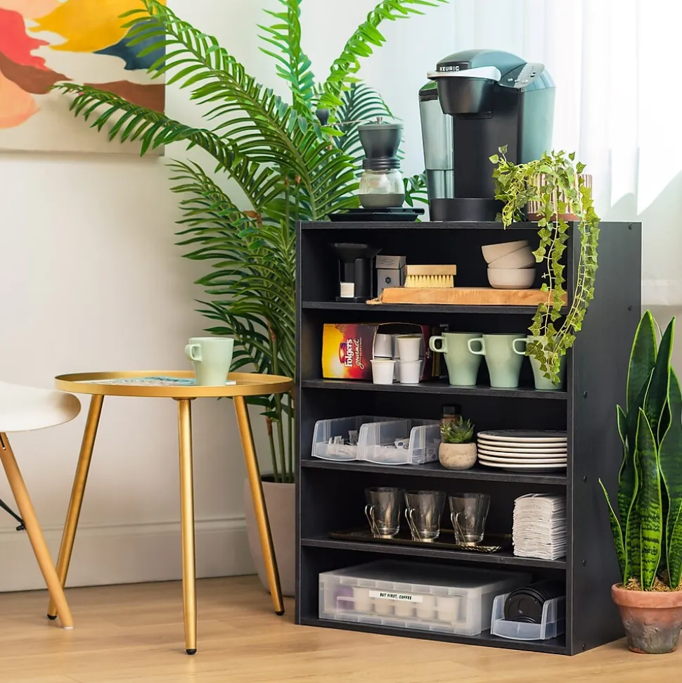 Iris 31.51" 5-Shelf Bookcase, Black (596985)