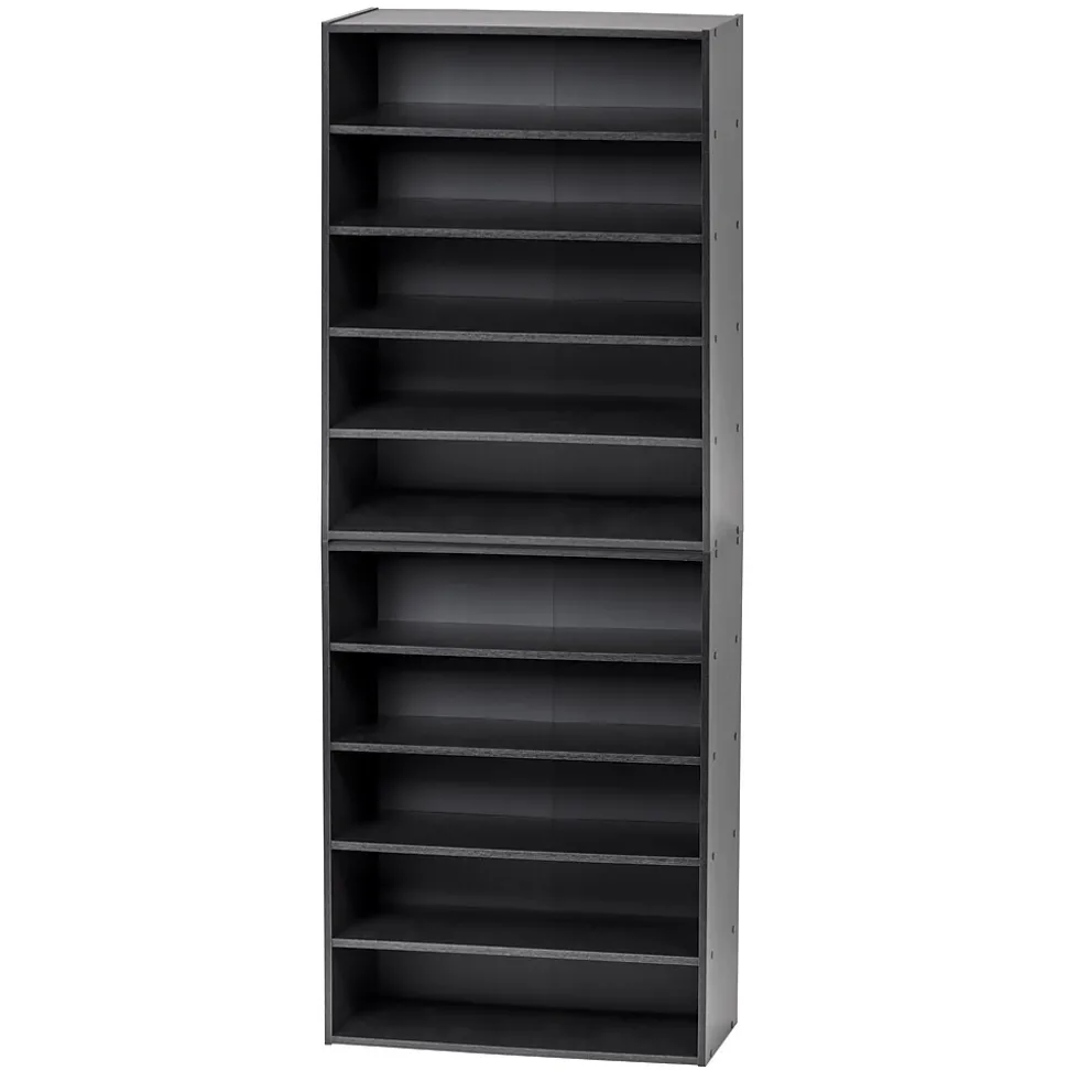 Iris 31.51" 5-Shelf Bookcase, Black (596985)