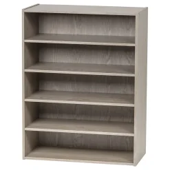 Iris 31.51" 5-Shelf Bookcase, Gray (596987)