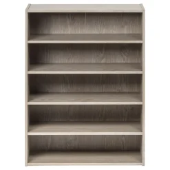 Iris 31.51" 5-Shelf Bookcase, Gray (596987)