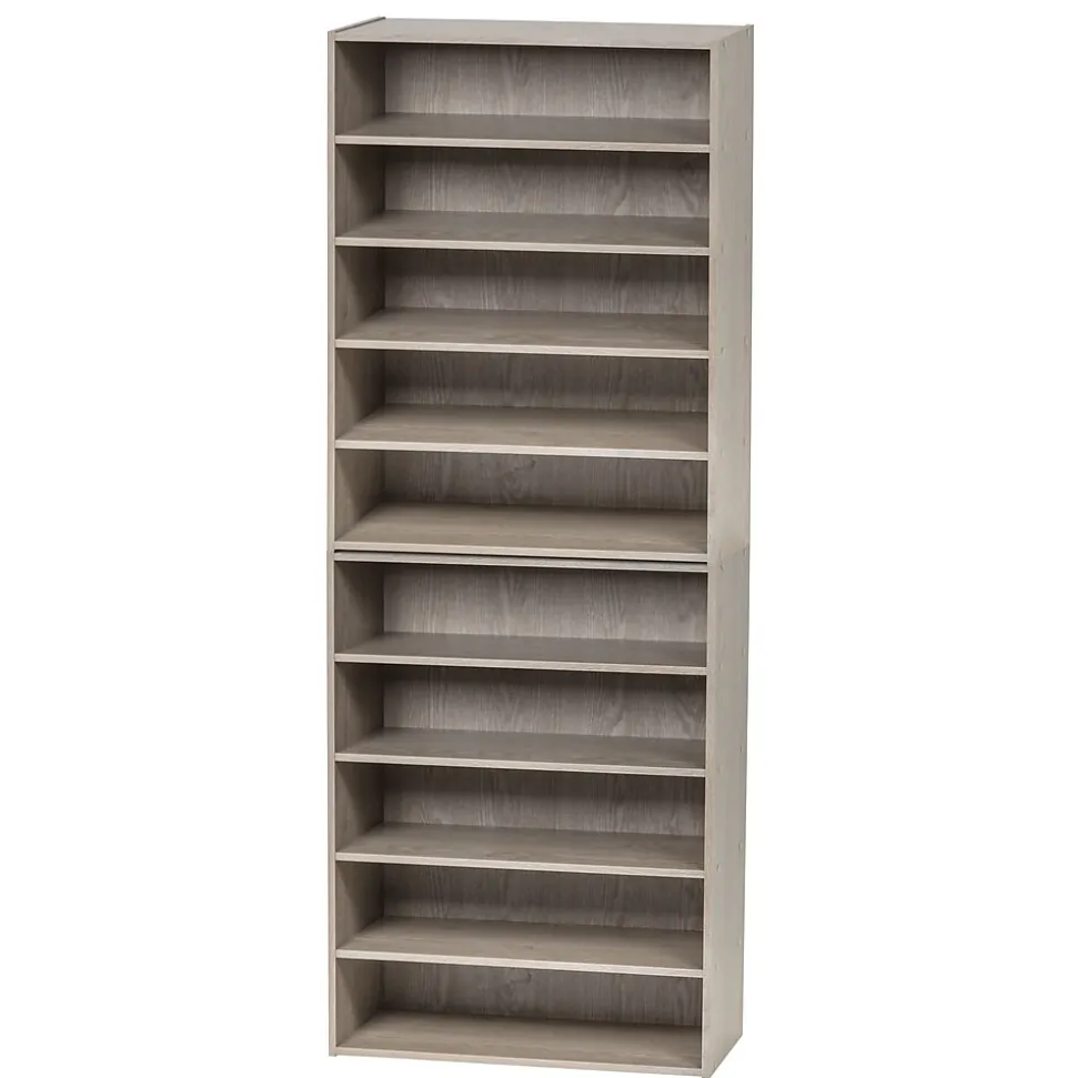 Iris 31.51" 5-Shelf Bookcase, Gray (596987)