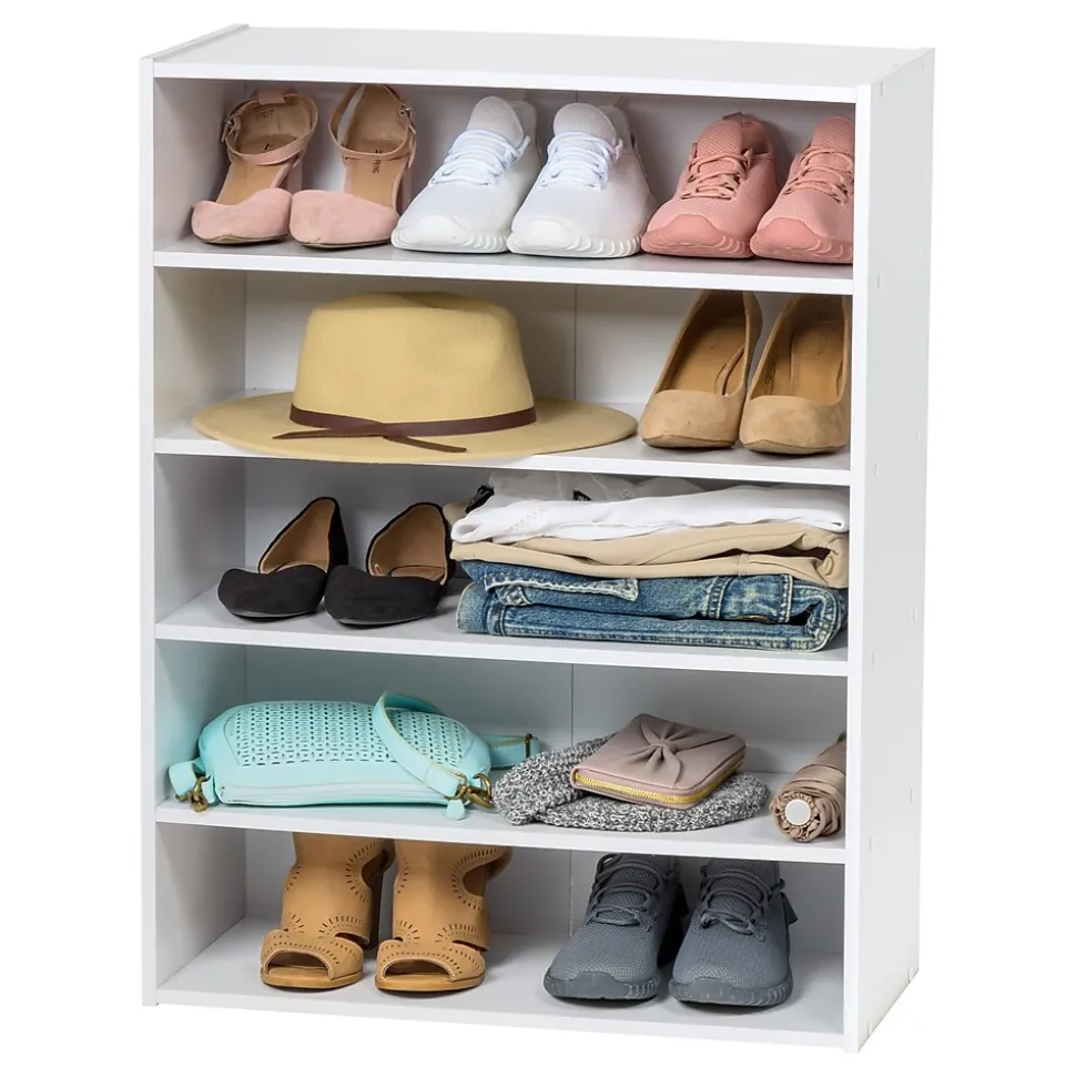 Iris 31.51" 5-Shelf Bookcase, White (596984)