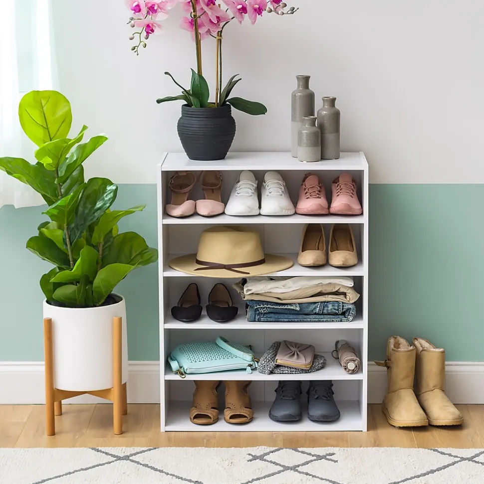 Iris 31.51" 5-Shelf Bookcase, White (596984)