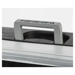 IRIS Portable File Box with Organizer Lid, Letter Size, Black (110977)