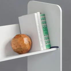 IRIS 3-Tier Tilted Shelf Book Rack, White (596102)