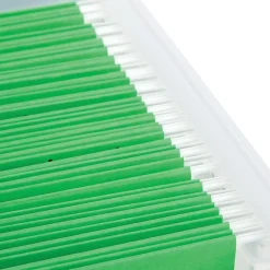 IRIS WeatherPro Portable File Box, Letter Size, Clear (110351)