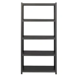 Iron Horse 3200 Concealed Rivet 5-Shelf Metal Stand Alone Shelving Unit, 36" W, Gray (20996)