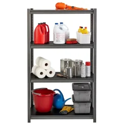 Iron Horse 3200 Concealed Rivet 4-Shelf Metal Stand Alone Shelving Unit, 36