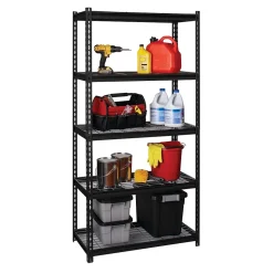 Iron Horse 2300 lb. Wire Rivet Series 5-Shelf Metal/Wire Deck Shelving Unit, 36