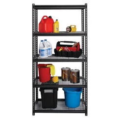 Iron Horse 2300 lb. Wire Rivet Series 5-Shelf Metal/Wire Deck Shelving Unit, 36
