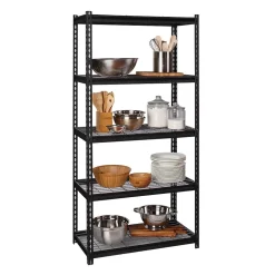Iron Horse 2300 lb. Wire Rivet Series 5-Shelf Metal/Wire Deck Shelving Unit, 36