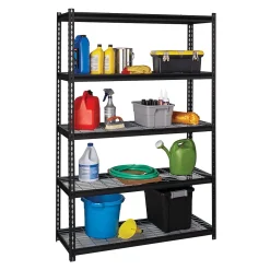 Iron Horse 2300 lb. Wire Rivet Series 5-Shelf Metal/Wire Deck Shelving Unit, 48