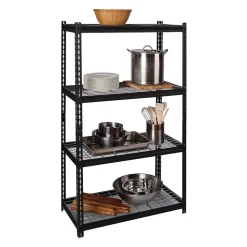 Iron Horse 2300 lb. Wire Rivet Series 4-Shelf Metal/Wire Deck Shelving Unit, 36