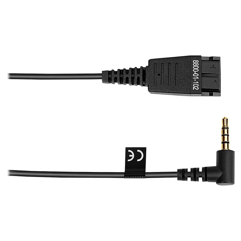 Jabra BIZ 1100 Duo Noise Canceling Stereo On Ear Mobile Headset, Black (1159-0139-EDU)