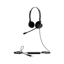 Jabra Biz 2300 Duo Stereo On Ear Headset, USB-A, UC Certified (GSA2399-829-109PTT)