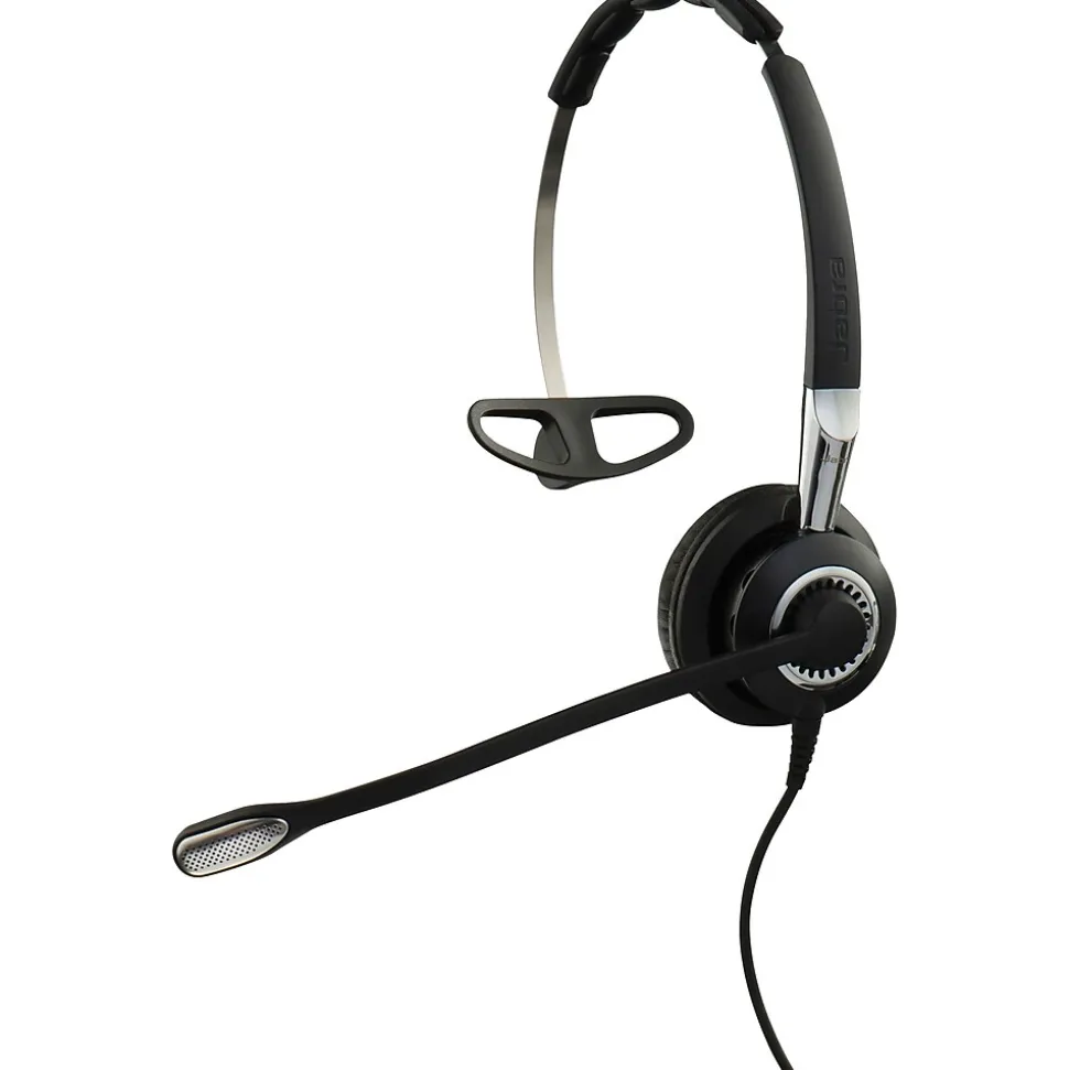Jabra BIZ 2400 II Noise Canceling Mono Headset Microphone, Over-the-Head, Black (2406-720-209)
