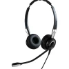 Jabra BIZ 2400 II Noise Canceling Stereo Headset Microphone, Over-the-Head, Black (2489-820-209)