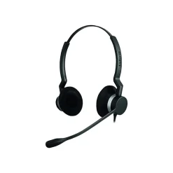 Jabra BIZ 2300 QD Duo Phone Headset, Over-the-Head, Noise Cancelling , Black (2309-820-119)