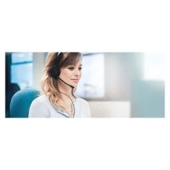 Jabra BIZ 2300 QD Duo Stereo Wired Headset, Over-the-Head, Black (2389-820-109)