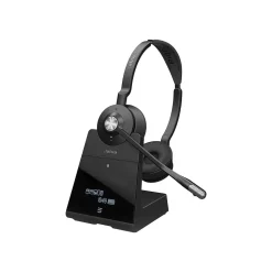 Jabra Engage 75 Wireless Noise Canceling Stereo Computer Over-the-Ear Headset, MS Certified, Black (9559-583-125)
