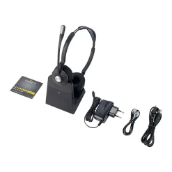 Jabra Engage 75 Wireless Noise Canceling Stereo Computer Over-the-Ear Headset, MS Certified, Black (9559-583-125)