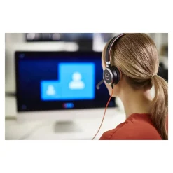 Jabra Evolve 40 Noise Canceling Stereo Headset, USB-C, UC Certified, Black (6399-829-289)