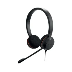jabra Evolve 20 Stereo On-Ear Computer Headset, Black (100-55900000-02)