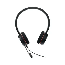 jabra Evolve 20 Stereo On-Ear Computer Headset, Black (100-55900000-02)