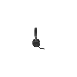 jabra Evolve2 75 Wireless Noise Canceling Bluetooth Stereo Mobile On Ear Headset, USB-A, Black (27599-999-989)