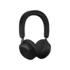 jabra Evolve2 75 Wireless Noise Canceling Bluetooth Stereo Mobile On Ear Headset, USB-A, Black (27599-989-989)